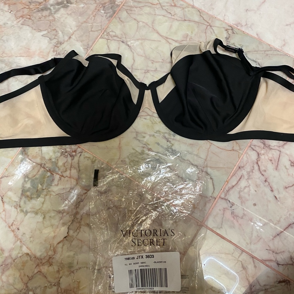 Victoria Secret unlined mesh Demi bra NWT - Picture 7 of 8